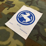ROK ARMY " WHITE HORSE " 9th DIVISION SILK STYLE WOVEN PATCH