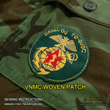 VNMC TQLC VIETNAM MARINES WOVEN POCKET PATCH