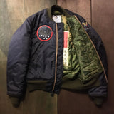  【uscountrystore】-  BIRDIE MADEBIRDIE MADE B-15C(MOD) FLIGHT JACKET, Para Lining, Nationalist Chinese Air Force 34th SQ "BLACK BATS" 1955