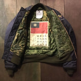  【uscountrystore】-  BIRDIE MADEBIRDIE MADE B-15C(MOD) FLIGHT JACKET, Para Lining, Nationalist Chinese Air Force 34th SQ "BLACK BATS" 1955