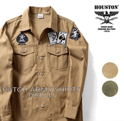 HOUSTON - PATCH ARMY SHIRTS (SKULL)  #40884 OG107 B-55