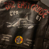 VF-154 F-4J G-1 MIL-J-7823D Flight Jacket with hand painted artworks, Size 42, 1971 dated