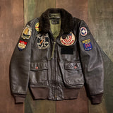 VF-154 F-4J G-1 MIL-J-7823D Flight Jacket with hand painted artworks, Size 42, 1971 dated