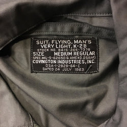  【uscountrystore】-  BIRDIE'S COLLECTION1963 K-2B COVERALL, FLYING, MAN'S MIL-S-6265D 24 JULY 1963 NOS