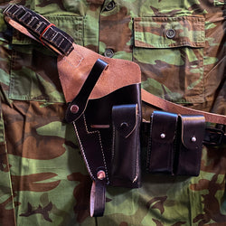 ARVN LOCAL MADE .38/.45 M1911 Shoulder Holster w/ SMALL MAG POUCH