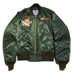  【uscountrystore】-  BIRDIE MADEBIRDIE MADE L-2 FLIGHT JACKET, C.B.I. 449TH FTR SQ, TEST SAMPLE 1945, CUSTOM ORDER