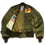  【uscountrystore】-  BIRDIE MADEBIRDIE MADE L-2 FLIGHT JACKET, C.B.I. 35th PHOTO RECON SQ, THEATER MADE STYLE 1945