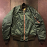  【uscountrystore】-  BIRDIE MADEBIRDIE MADE VNAF TIGER STRIPE L-2B FLIGHT JACKET w/ EMBROIDERIES, ARMY SHADE 255, REVERSIBLE, TEST SAMPLE