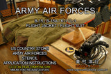 ARMY AIR FORCES IRON ON DECAL for B-15 B-15A L-2 N-2 N-3 Flight Jacket.