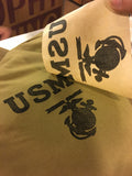 USMC IRON ON DECAL