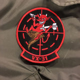  【uscountrystore】-  MIMURA YOKO2020 US NAVY VX-31 DUST DEVILS TOP GUN PATCH SET, for CWU-36/P CWU-45/P Flight Jacket
