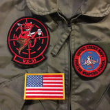  【uscountrystore】-  MIMURA YOKO2020 US NAVY VX-31 DUST DEVILS TOP GUN PATCH SET, for CWU-36/P CWU-45/P Flight Jacket